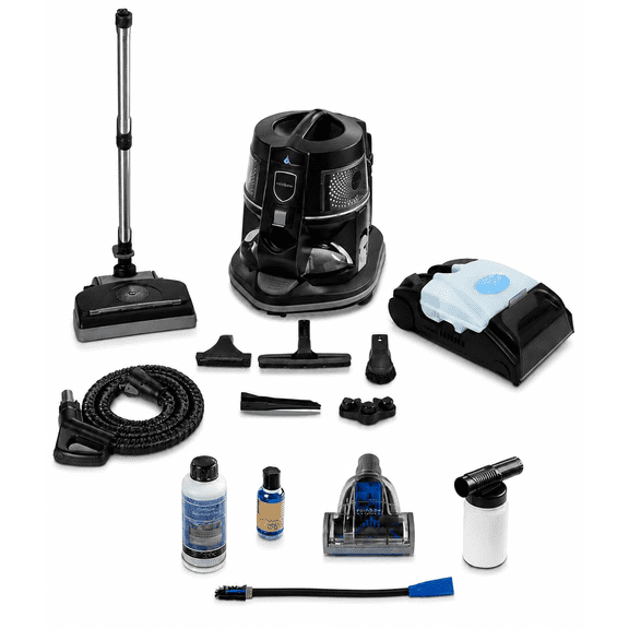 Restored Rainbow E2 Black Type 12 2-Speed Canister Vacuum with Shampooer