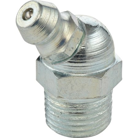 Umeta 3/8  NPT 45 Degree Hydraulic Grease Fitting 5 Pc Pk