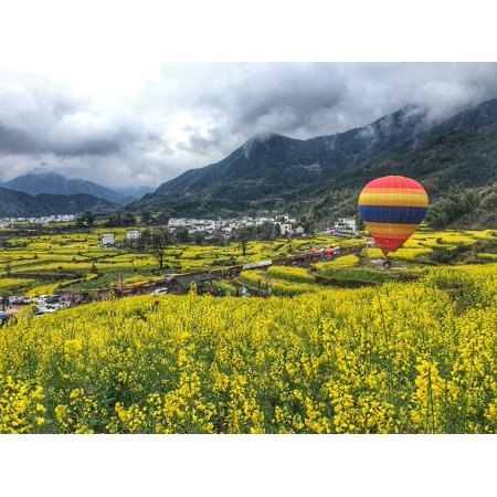 Canvas Print Rape Hot Air Balloon Wuyuan Stretched Canvas 10 x 14