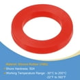 thumbnail image 3 of Uxcell 1/2" 3/4" DN20 Silicone Rubber Flat Washer Quick Connector Gasket Red, 3 of 5