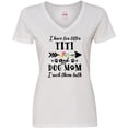 thumbnail image 3 of Inktastic I Have 2 Titles Titi and Dog Mom I Rock Them Both Women's V-Neck T-Shirt, 3 of 5