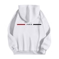 thumbnail image 4 of MHFRRA Sudadera con Capucha con Estampado de Letras para Un Uso Diario Cómodo, Ideal para Salidas Informales y Capas Elegantes Blanco, 4 of 5