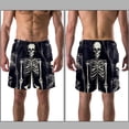 thumbnail image 3 of luoweisi Men's Beach Shorts Quick Dry Swim Trunks with Mesh Lining Skeleton L, 3 of 5