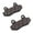 Dark Grey, variant on 1 Pair New Front Rear Disc Brake Pads Shoes for 50cc 125cc 150cc 250cc Roketa TaoTao ATV GY6 Scooter Moped