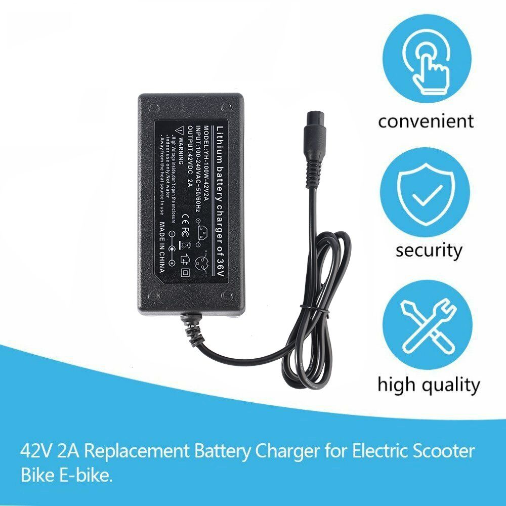 Power Adapter Connector for 36V Electric Bike Lithium Battery Charger