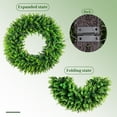 thumbnail image 4 of YTTAL 20-24 Inch Artificial Boxwood Wreath, UV Resistant Faux Greenery Wreath for Front Door, Indoor Outdoor Year-Round Decor for Wall, Window, Porch, Party, Wedding, 4 of 13