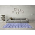 thumbnail image 3 of Ahgly Company Indoor Square Abstract Blue Modern Area Rugs, 3' Square, 3 of 4