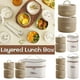 thumbnail image 1 of Teissuly Portable Insulated Lunch Box, 304 Stainless Steel Lunch Container Microwave Safe Stackable Leakproof Thermal Food Container for Adult Men Women Teissuly WER202310168678, 1 of 9