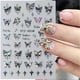 thumbnail image 4 of 3D Holographic Black Butterfly Nails Slider Laser Self-adhesive Decals Dark Castle Tassels Designs Manicure Stickers Decor, 4 of 5