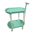 thumbnail image 3 of CarpNettore Service Cart Couch Side Table Decoration Minimalist Ergonomic Handle Storage Rack Heavy Duty for Office Warehouse Living Room Green, 3 of 8