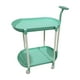 thumbnail image 3 of Carrito de servicio Sofá Mesa auxiliar Mango ergonómico Regalos versátiles Decoración Doble abierto Verde, 3 of 9