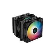 DeepCool AG620 BK ARGB Dual-Tower CPU Cooler, 2x 120mm Fan, Six Copper Heat Pipes, Intel/AMD Support