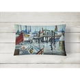 thumbnail image 2 of Carolines Treasures JMK1065PW1216 Orange Sail Sailboats Canvas Fabric Decorative Pillow  12H x16W multicolor, 2 of 3