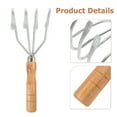 thumbnail image 3 of MIANGASTORE Claw Rake Handheld Rake Clamming Claw Rake Clam Digger Beach Seafood Tool Clamming Tool, 3 of 8