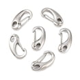 thumbnail image 4 of Resistant Polished 304 Stainless Steel Keychain Clasp Findings Snap Clasps Stainless Steel color 21x11x4.5mm Hole: 3x5mm, 4 of 5