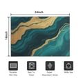 thumbnail image 5 of Teal Marble Gold Line Pattern Door Rugs,Washable Non Slip Door Mats Indoor,Decorative Door Mats,Entry Mat Indoor for Entrance,Bedroom,Kitchen,Bathroom,16"x24", 5 of 6