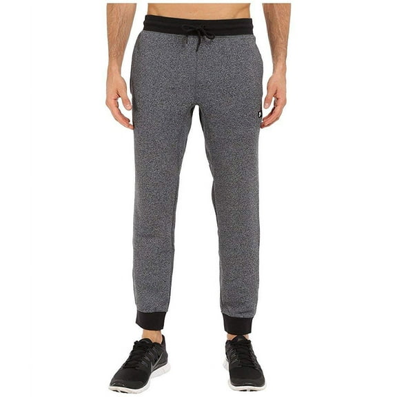 Nike Mens AW77 Cuff Pants,Black/white heather,L