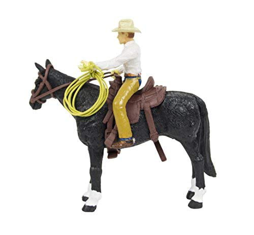 Schleich North America Saddle Bronc Riding with Cowboy Playset 