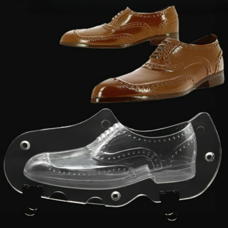 

MEIDELI 3D Men Leather Shoe Plastic Chocolate Mold Cake Jelly Sugar Craft Baking Tool