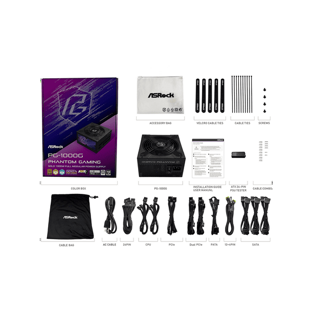 ASROCK 電源 Phantom Gaming 1000w PG-1000G ASRock | PG-1000G