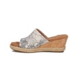 thumbnail image 2 of Walking Cradles Adele Women Wedge Slide Sandal In Tropical Foliage Fabric, 2 of 6