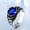 Sapphire, variant on Men's Vintage Ring Stainless Steel Inlaid Sapphire Ring Carved Band Personalized Titanium Steel Ring Fashion Jewelry Ring for Him Gift for Birthday