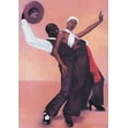 thumbnail image 2 of Unknown 11x14 Gold Ornate Wood Framed with Double Matting Museum Art Print Titled - Dance Finale, 2 of 4