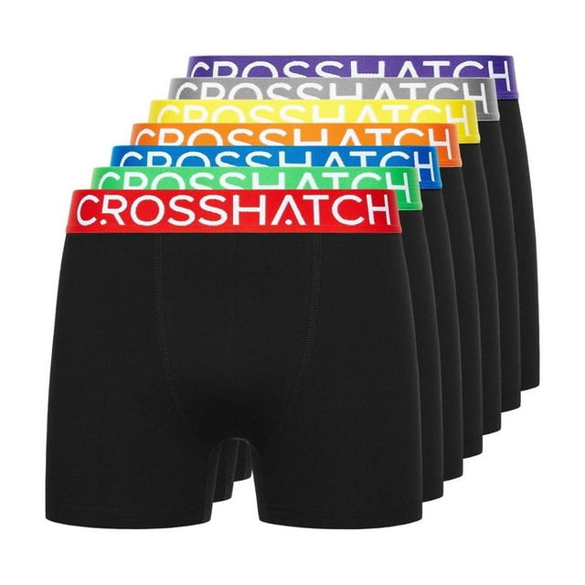 Crosshatch Boxeurs Sept-Huitièmes pour Hommes (Lot de 7)