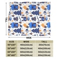 thumbnail image 4 of XMXY Fleece Throw Blanket for Couch, Snowflake Winter December Lightweight Plush Fuzzy Cozy Soft Bed Blankets and Throws for Sofa, 40"x30" inches, 4 of 8