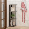 thumbnail image 2 of 5 Tier Corner Display Rack Multipurpose Shelving Unit, Dark Cherry/Black, 2 of 7