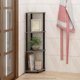 thumbnail image 2 of 5 Tier Corner Display Rack Multipurpose Shelving Unit, Dark Cherry/Black, 2 of 7