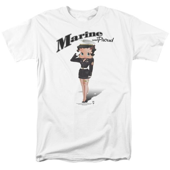 Betty Boop Men's  Marine Boop T-shirt White