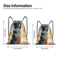 thumbnail image 5 of Yiaed Cloud Border Collie Print Drawstring Bags Drawstring Backpack Bulk String Back Pack Gym Sport Bag-Medium, 5 of 5