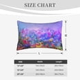 thumbnail image 6 of Balery Colorful Purple Cosmos Flower Bedding Queen Pillow Cases - Envelope Closure - Soft Brushed Microfiber Fabric - Shrinkage and Fade Resistant Pillow Cases-, 6 of 9