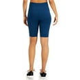 thumbnail image 2 of Ideology Women’s Essentials Sweat Set Biker Shorts, X-Small, Navy, 2 of 5