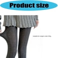 thumbnail image 3 of Women's Opaque Thermal Leggings Stretchy Dot Pattern Ribbed Fabric High Waist Winter Tights Cotton, 3 of 9