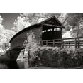thumbnail image 2 of Hausenflock, Alan 14x11 White Modern Wood Framed Museum Art Print Titled - Old Covered Bridge II, 2 of 4