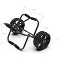 thumbnail image 3 of FDB 200LBS Universal Folding Bend Kayak Canoe Boat Carrier Dolly Trailer Tote Trolley Transport Cart Wheel for Carrying Kayaks, Canoes, Paddleboards, Float Mats, Boats Black, 3 of 9