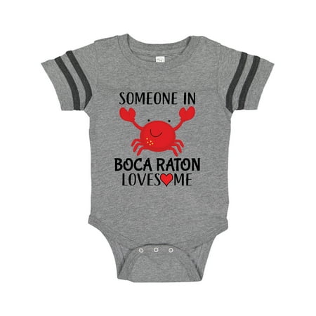 

Inktastic Someone in Boca Raton Loves Me Gift Baby Boy or Baby Girl Bodysuit