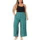 thumbnail image 2 of Pantalones Palazzo de Talla Grande para Mujer Agnes Orinda, Pantalones de Pierna Ancha de Rayas Estilo Boho, Pantalones de Papel de Playa Casual de Verano 4X Azul Lago, 2 of 6
