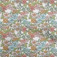 thumbnail image 1 of oneOone Cotton Poplin Twill Baby Blue Fabric Florals Quilting Supplies Print Sewing Fabric By The Yard 56 Inch Wide, 1 of 1