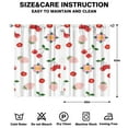 thumbnail image 2 of Cherry Curtains-blackout Curtains Bedroom Decor Living Room Darkening Grommet Window Drapes 2 Panels Set 41"x63", 2 of 2