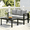 3 Seats Sofa&Coffee Table, variant on 2 Piece Aluminum Patio Conversation Set, Exposed Frame Arm Chairs with Light Gray Cushions & WPC Coffee Table, Patio Conversation Set for Backyard, Heynemo