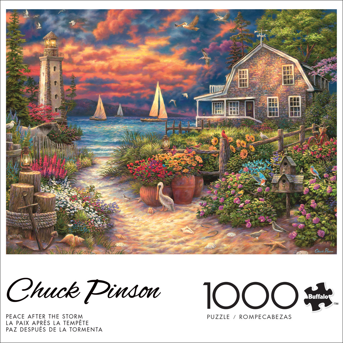 Buffalo Games Peace After the Storm 1000-Piece 26.75 x 19.75-inch Interlocking Jigsaw Puzzle for Adults Ages 14+