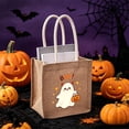 thumbnail image 5 of Cififendec Halloween Spooky Jute Tote Bag, 7.8"×5.1", Reusable Gift Storage Handbag for Party Foyer Counter Entryway Shelf Fall Interior Embellishment, 5 of 5