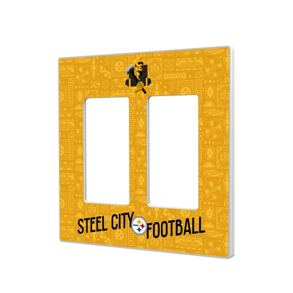 Pittsburgh Steelers 2024 Illustrated Limited Edition Double Rocker Light Switch Plate