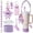 Purple - Braided Rope, variant on 7PcsPurple Stanley Tumbler Accessories Set, Hand‑Woven Flower Cup Strap, Silicone Boot, Straw Cover, Plush Keychain, Handle Ring, Decor Chain & Lip‑Print Pouch for 40oz Tumbler Cup Personalized Decor