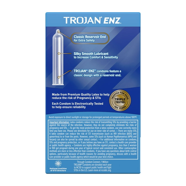 Trojan ENZ Lubricated Condoms, 36 Count Value Pack