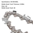 thumbnail image 3 of 3/8 058 68DL Drive Link Chainsaw Chain Saw Blade Woodworking Cutting Chainsaw Parts Mill Chain For Cutting Lumbers Garden Tools, 3 of 5
