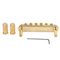 thumbnail image 2 of 6 Electric Guitar Bridge String Tailpiece Reversible Roller Saddle Metal Instrument Replacement Accessory with Hex Wrench for Jazzmaster, 2 of 8